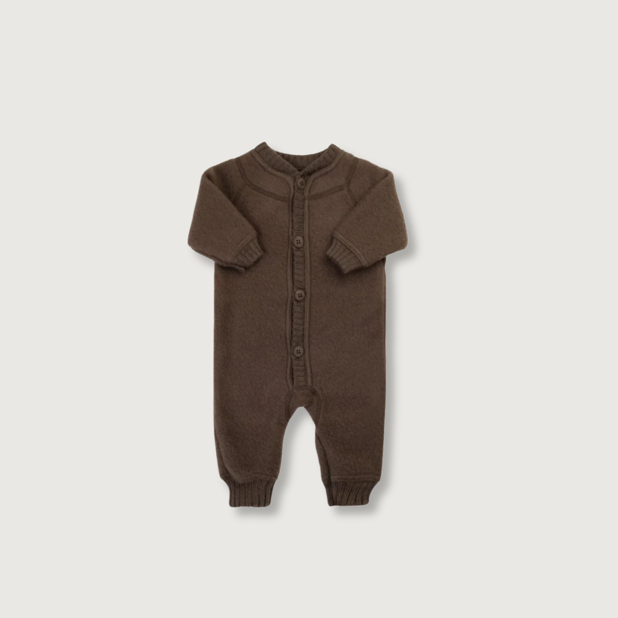Joha Wool Fleece Suit | Dark Brown