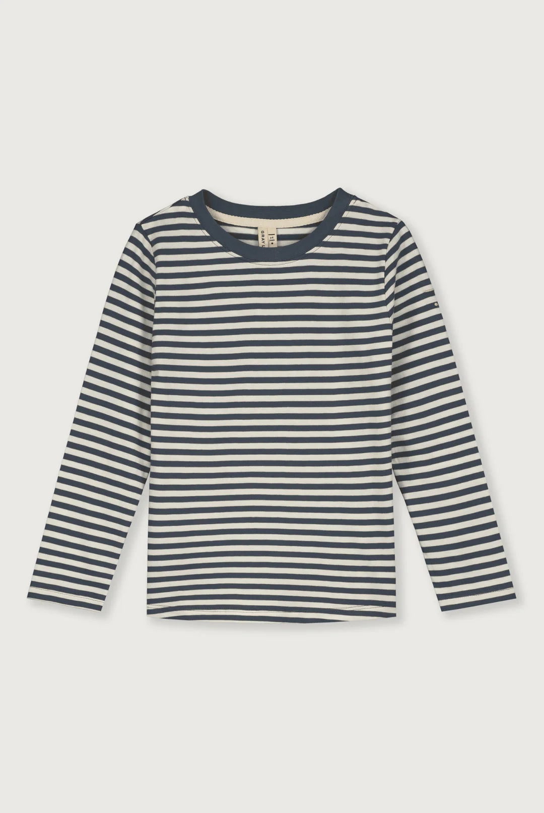 Gray Label Long Sleeve Tee GOTS | Blue Grey Cream