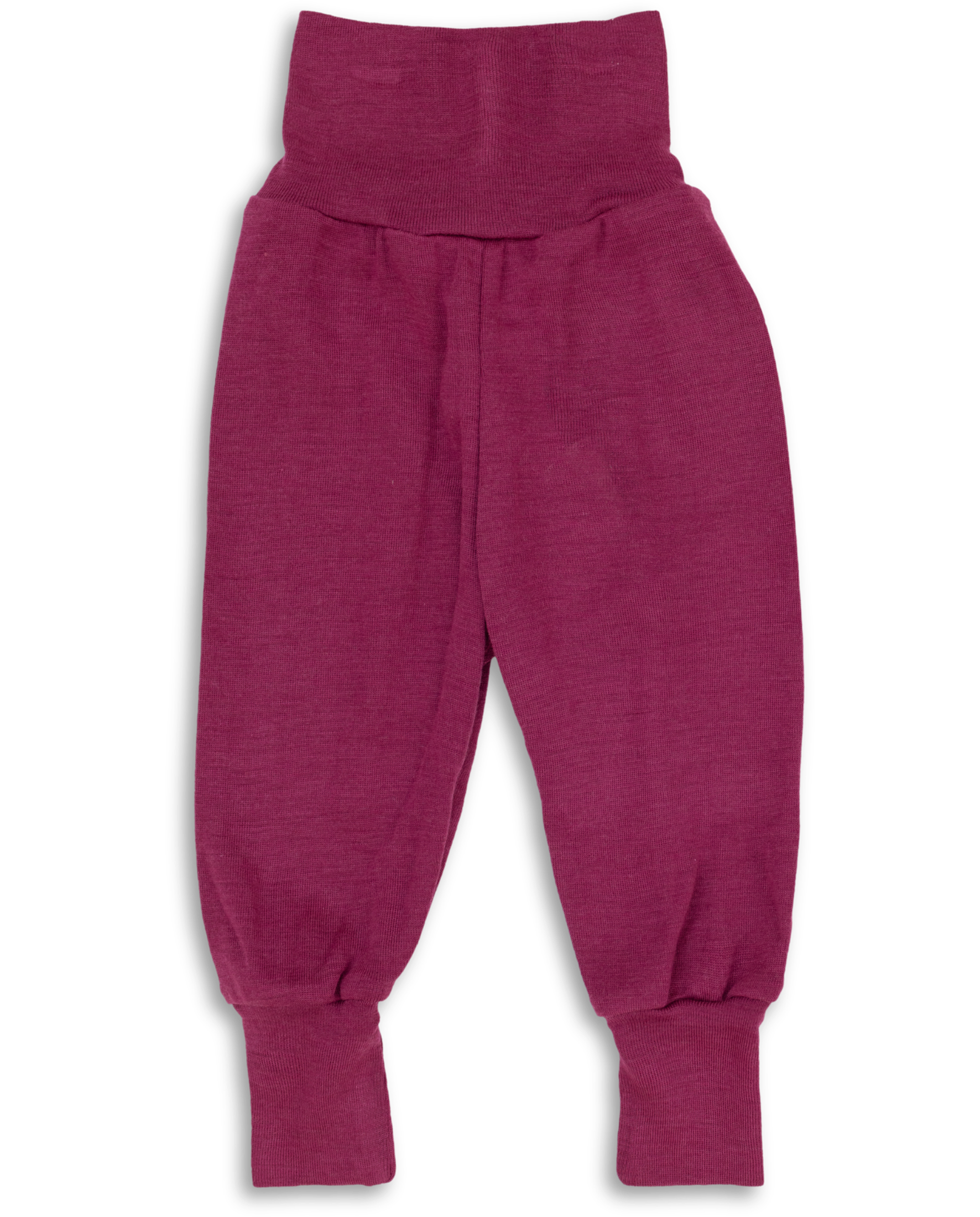 Engel Natur merino wool and silk baby pants for babies in orchid