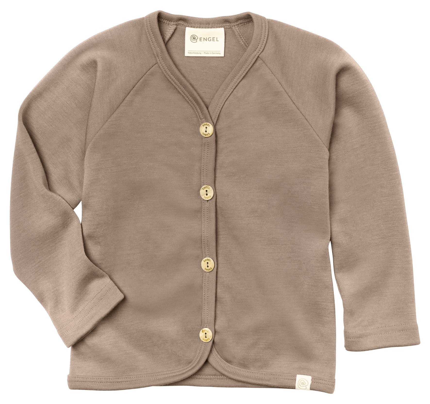 Engel Natur wool silk kids cardigan in sand