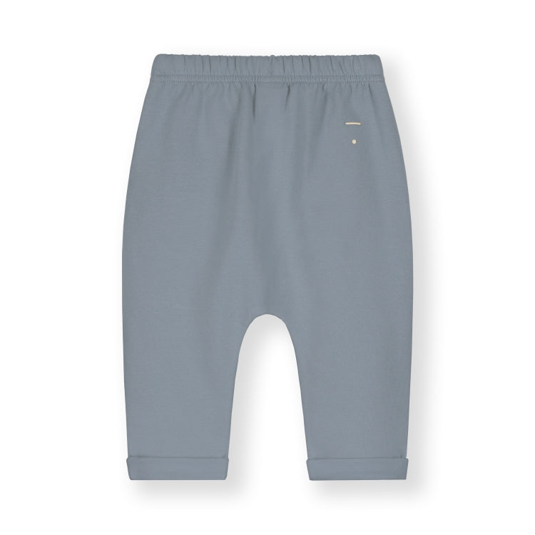 Gray Label organic cotton fleece pants in stone grey - back