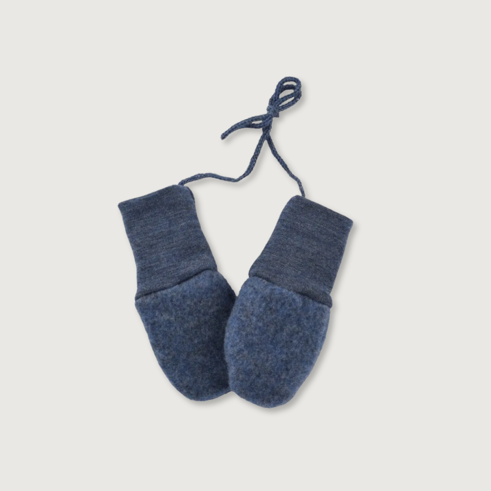 Engel Natur Merino Fleece Mittens | Blue Melange