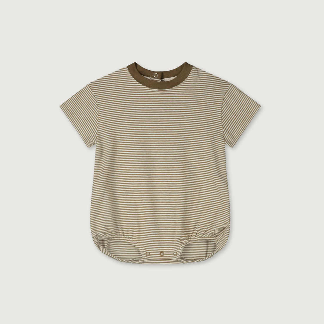Gray Label Organic Cotton Baby Tee Suit | Woody Cream