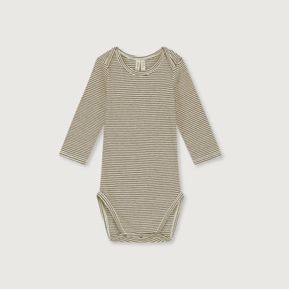 Gray Label Organic Cotton Long Sleeve Onesie | Woody Cream