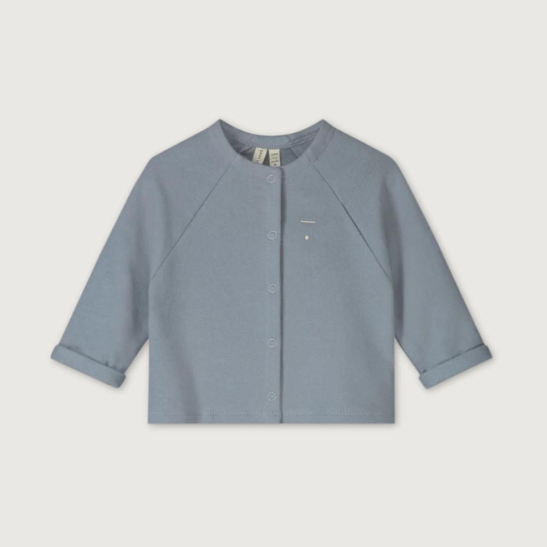 Gray Label Organic Cotton Fleece Raglan Cardigan | Stone Grey