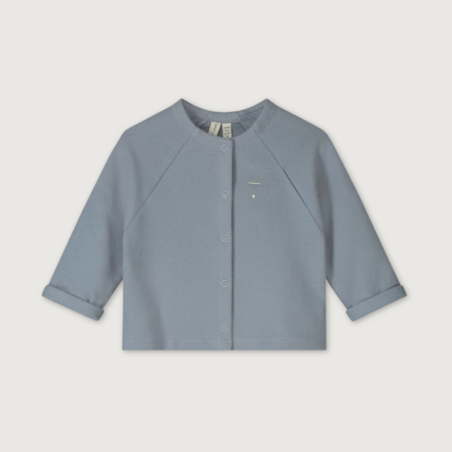 Gray Label Organic Cotton Fleece Raglan Cardigan | Stone Grey