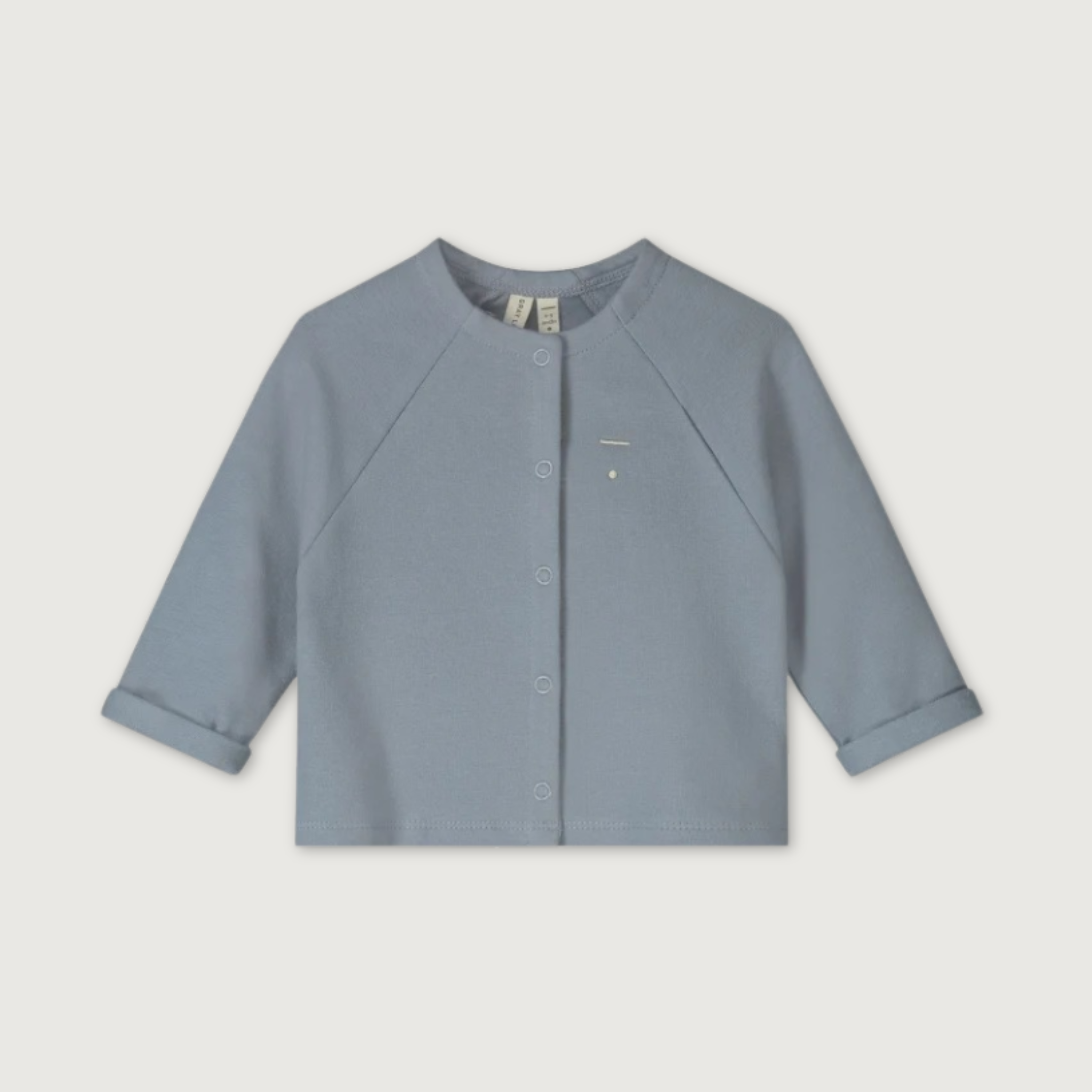 Gray Label Organic Cotton Fleece Raglan Cardigan | Stone Grey