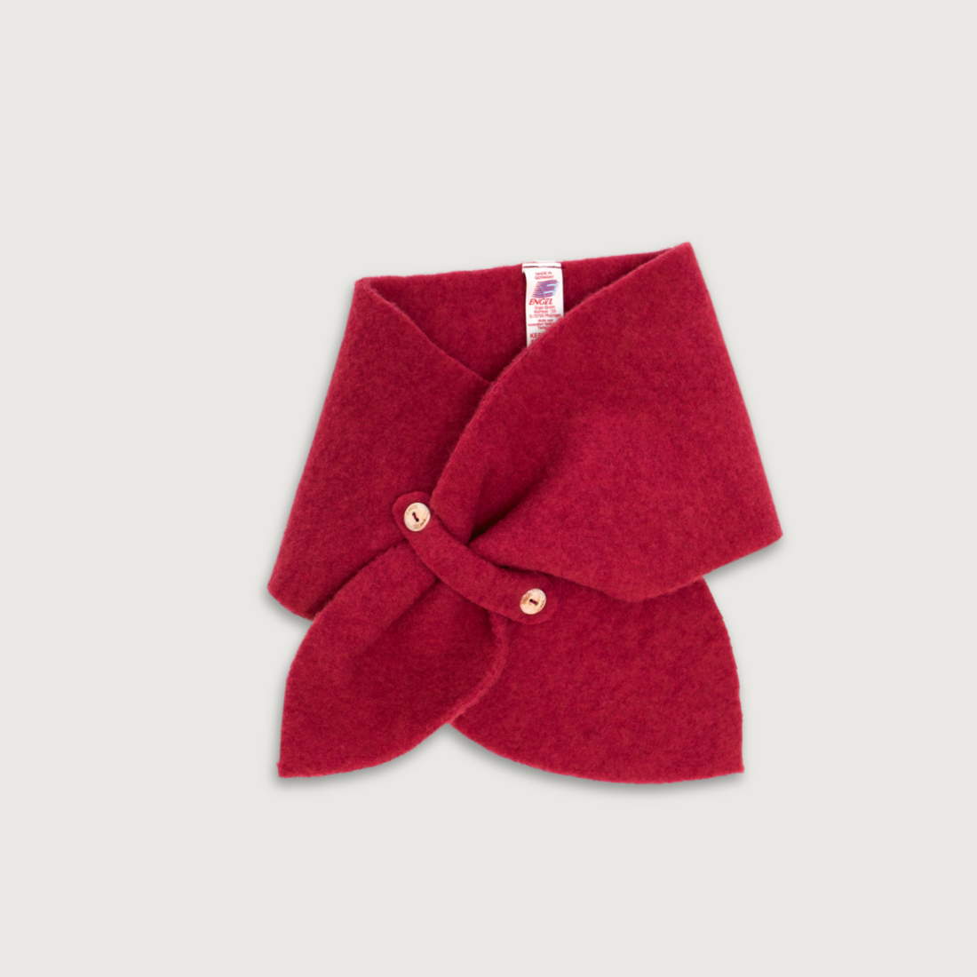 Engel Natur Merino Wool Fleece Crossover Scarf | Jasper Melange