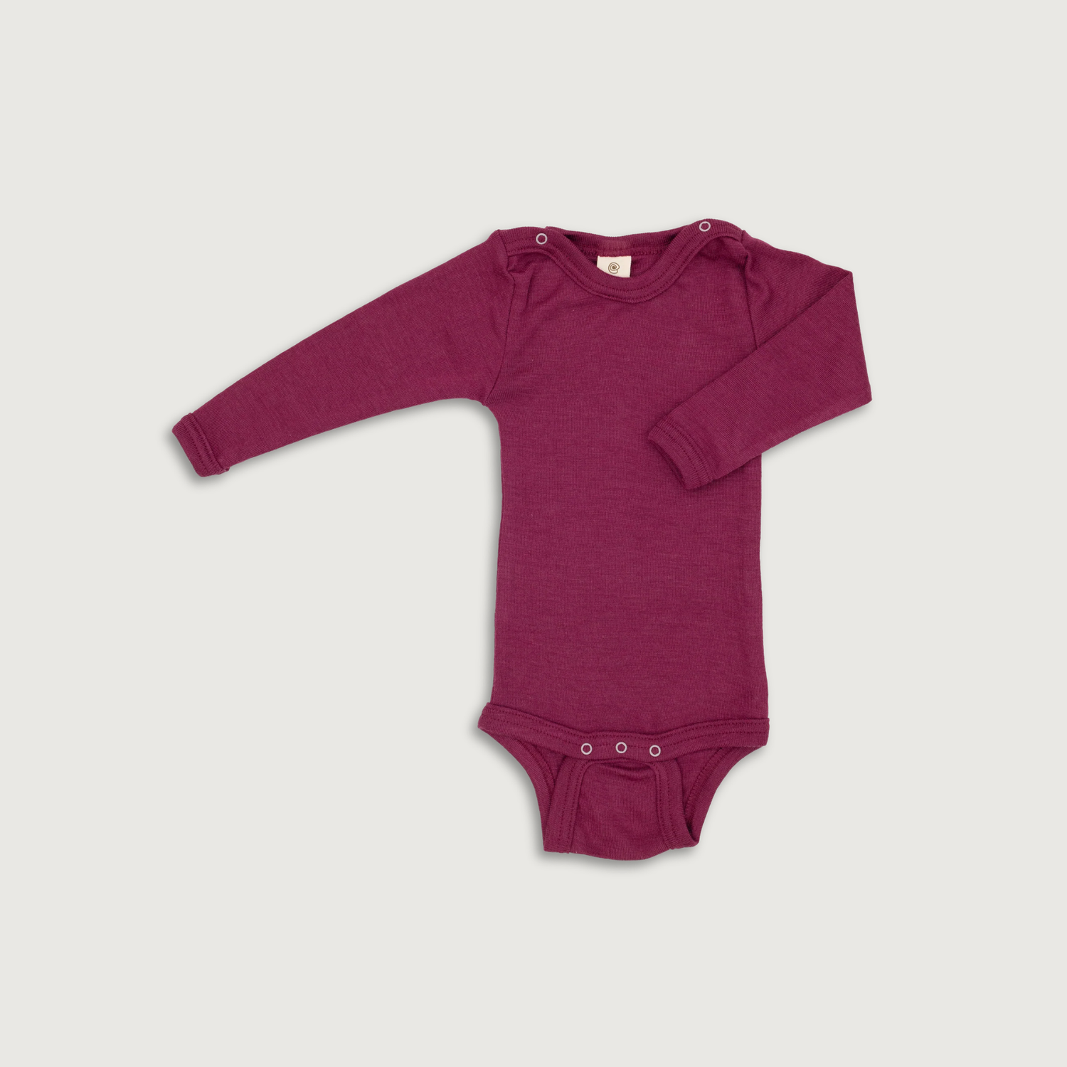 Engel Natur Wool &amp; Silk Baby Bodysuit | Orchid