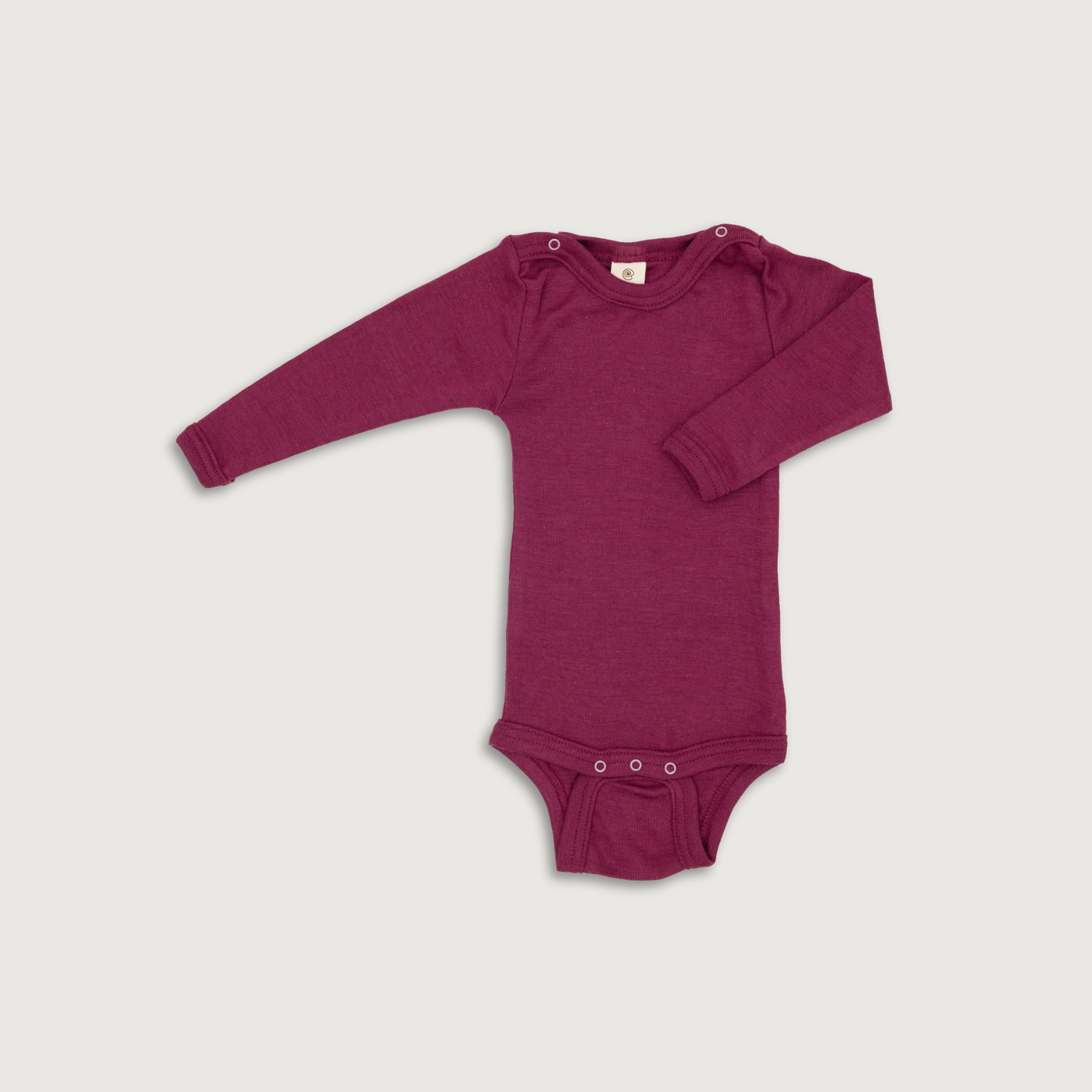 Engel Natur Wool &amp; Silk Baby Bodysuit | Orchid