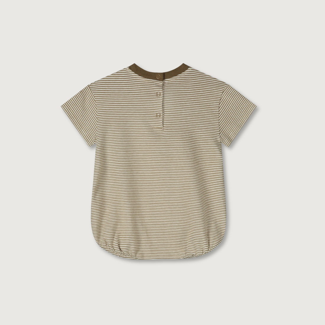 Gray Label Organic Cotton Baby Tee Suit | Woody Cream