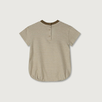 Gray Label Organic Cotton Baby Tee Suit | Woody Cream