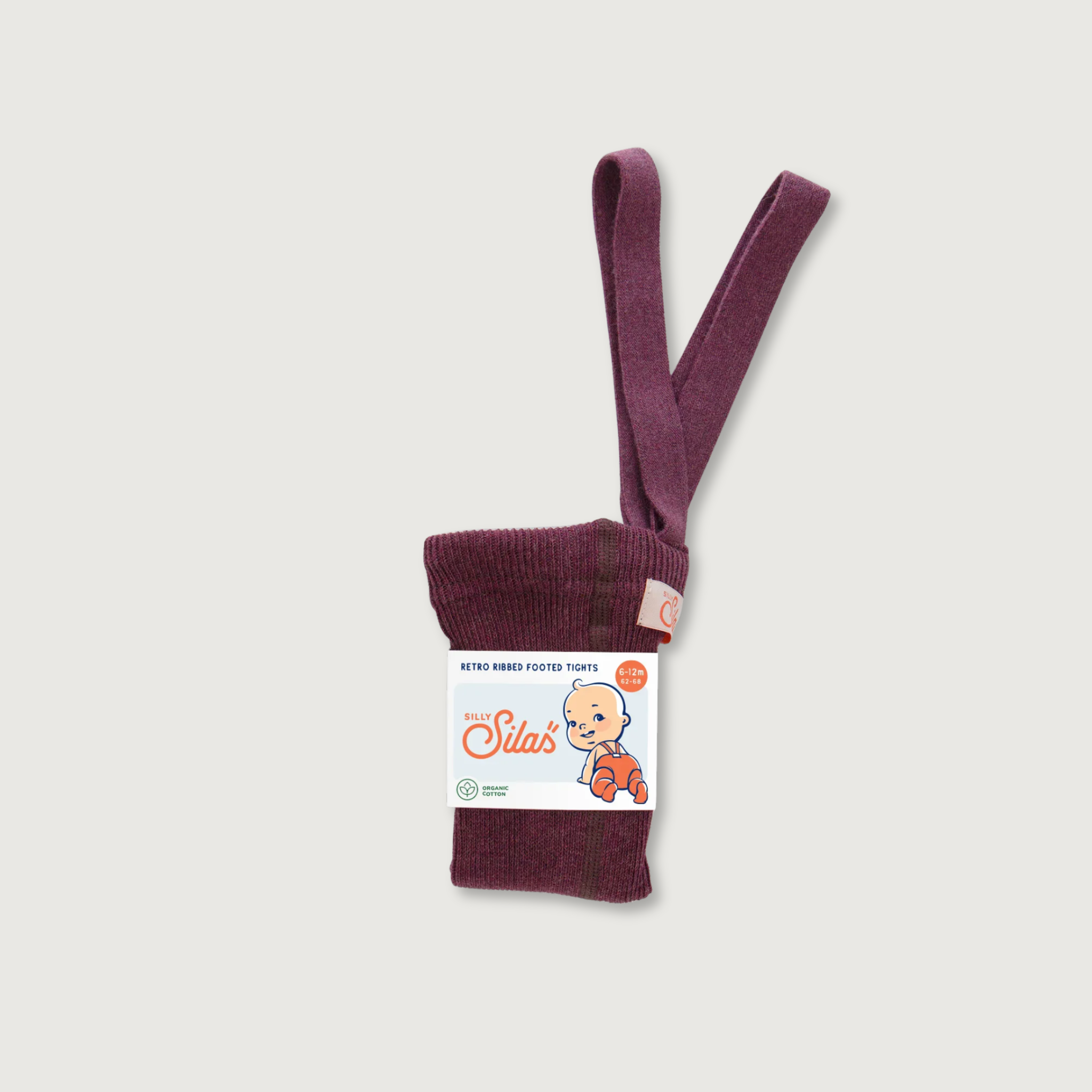 Silly Silas Footed Tights with Braces | Fig Blend