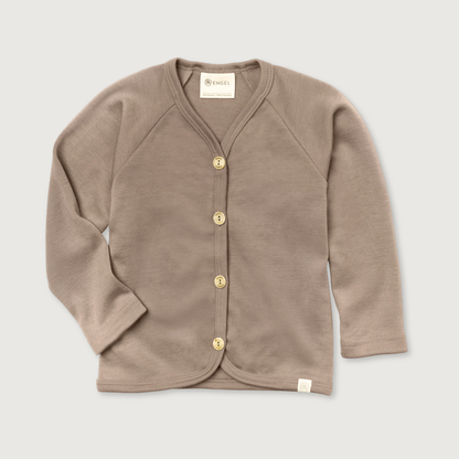 Engel Natur Wool-Silk Blend Kids Cardigan |  Sand