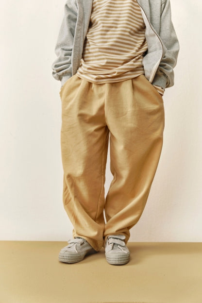 Gray Label Baggy Trousers GOTS | Cookie