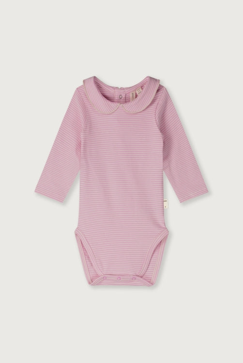 Gray Label Baby Collar Onesie GOTS | Bubblegum