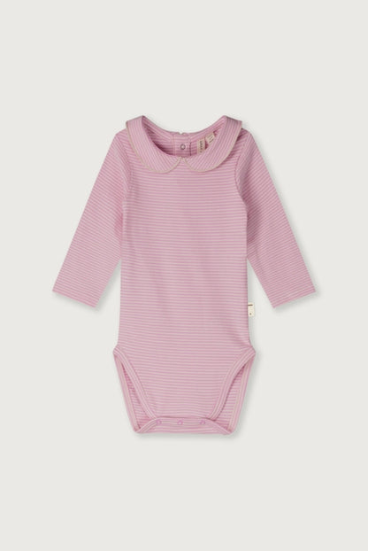 Gray Label Baby Collar Onesie GOTS | Bubblegum