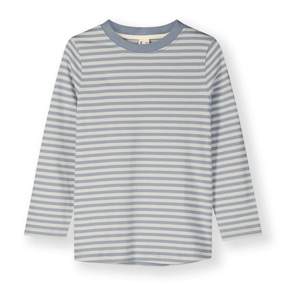 Striped long sleeve top by Gray Label in color Stone Grey - front 