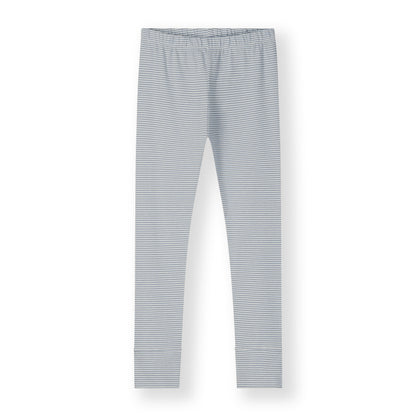 Gray Label organic cotton kids leggings in stone grey - front