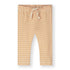Organic cotton baby leggings made from GOTS-certified cotton, shown in orange striped colour