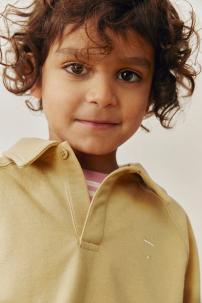 Gray Label Polo Sweatshirt GOTS | Cookie