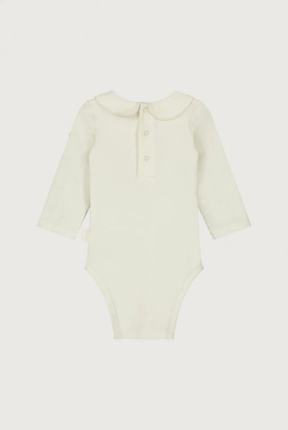 Gray Label Organic Cotton Baby Collar Onesie |  Cream