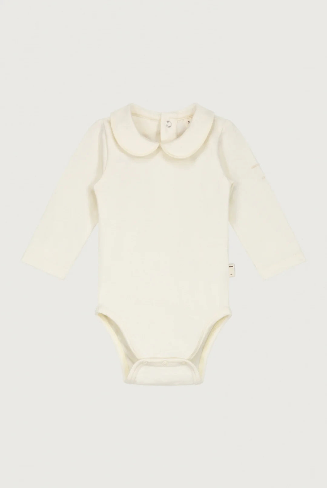 Gray Label Organic Cotton Baby Collar Onesie |  Cream