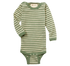 Merino wool baby bodysuit made from organic merino wool, shown in green colour