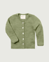 Engel Natur Merino Wool Baby Cardigan in Sage Green 