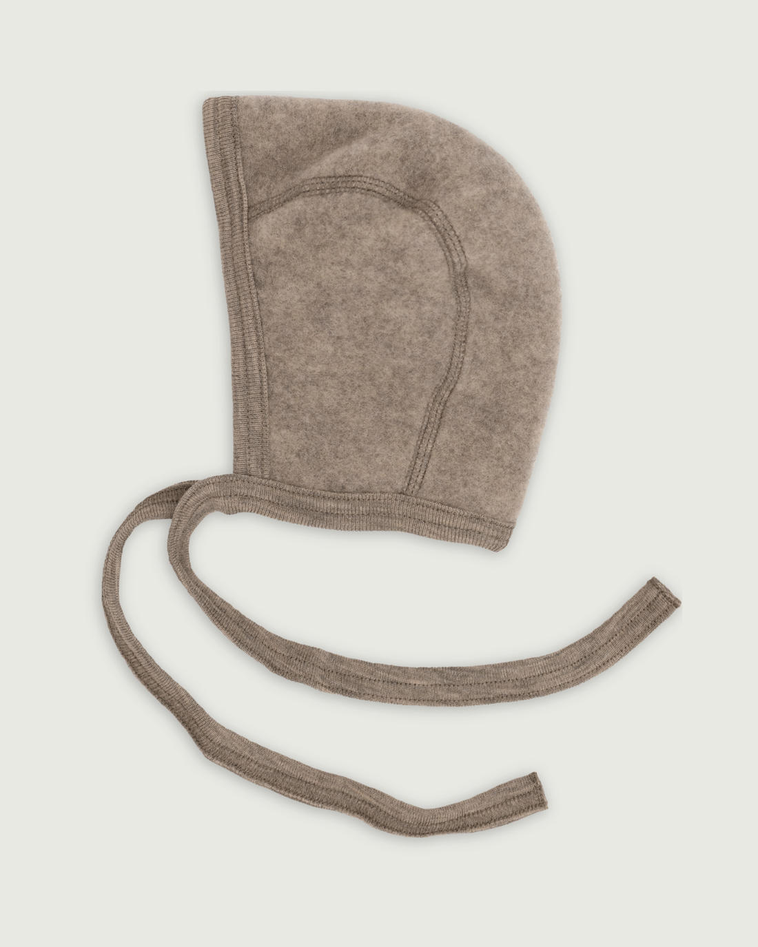Engel Natur Merino Wool Fleece Baby Bonnet Walnut Melange