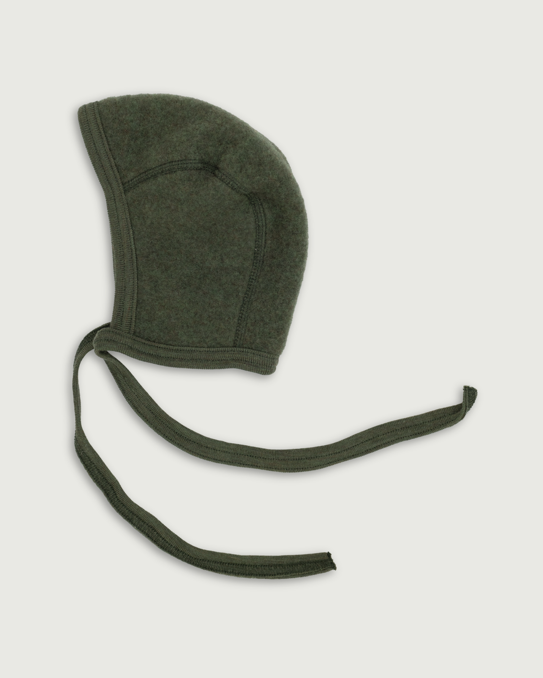 Engel Natur Merino Wool Fleece Baby Bonnet Reed Melange