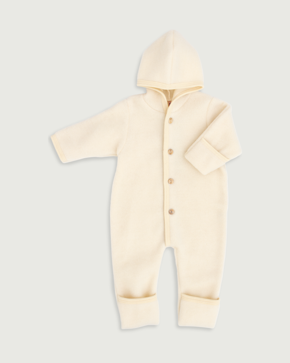 Engel Natur Merino Wool Fleece Baby Overall Natural