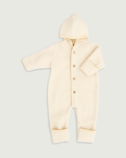 Engel Natur Merino Wool Fleece Baby Overall Natural
