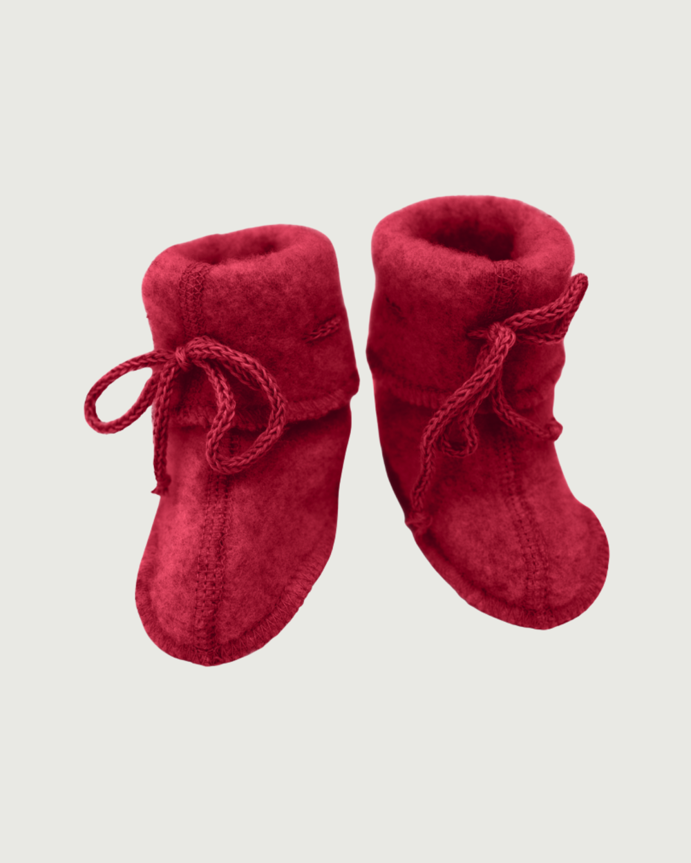 Engel Natur Merino Wool Fleece Baby Booties Jasper Melange