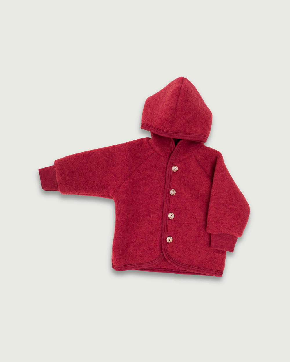 Engel Natur Wool Fleece Baby and Kids Jacket Jasper Melange