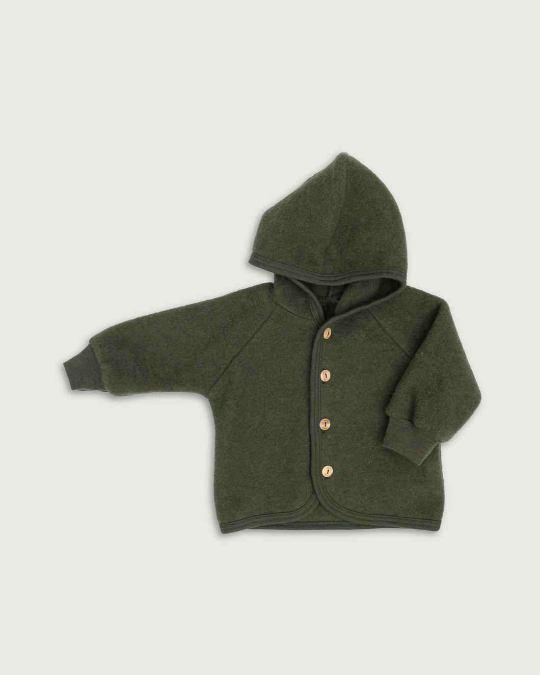 Engel Natur Wool Fleece Baby and Kids Jacket Reed