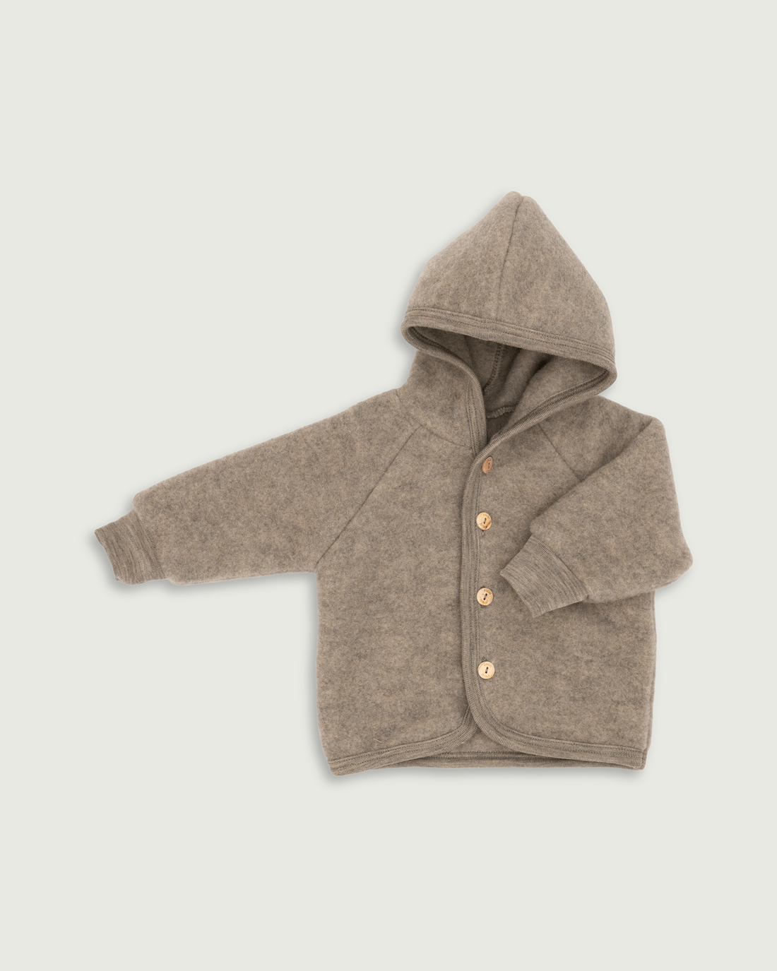 Engel Natur Wool Fleece Baby and Kids Jacket Walnut