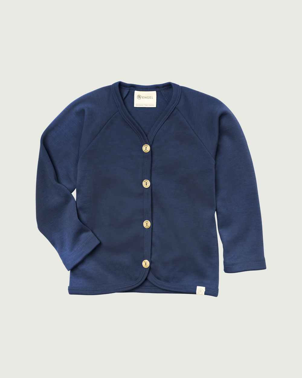 Engel Natur Wool Silk Kids Cardigan Blue