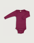 Engel Natur Wool Silk Baby Bodysuit Orchid