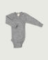 Engel Natur Wool Silk Kimono Bodysuit Grey
