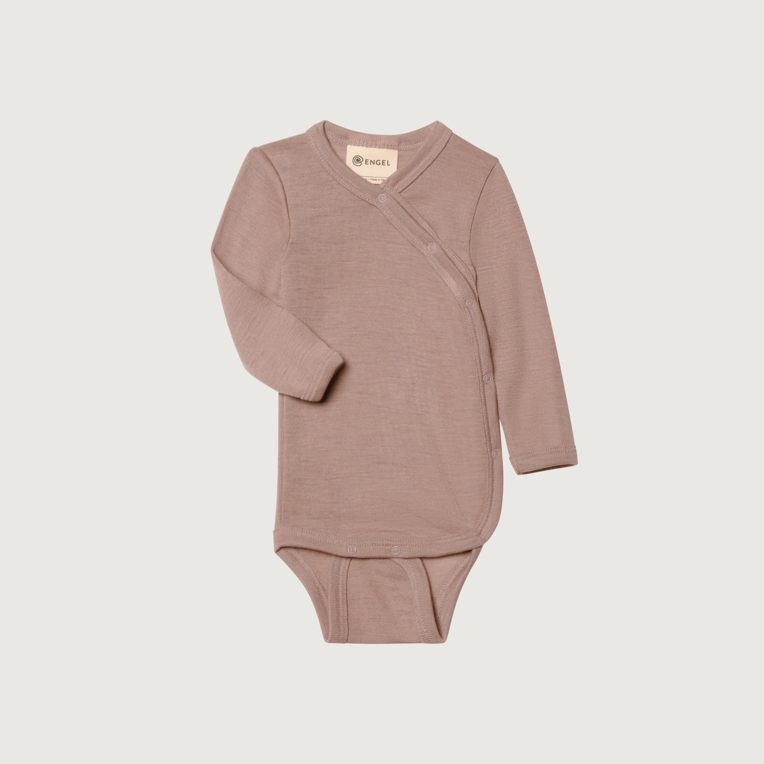Engel Natur Wrap Bodysuit in Dusty Pink