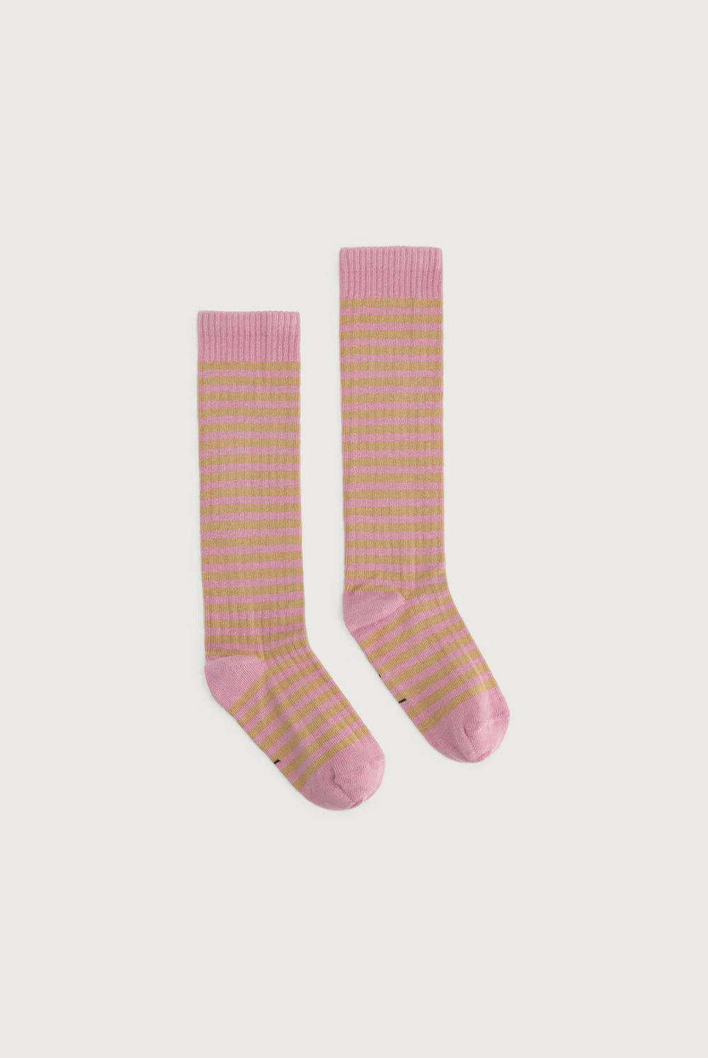 Gray Label Ribbed Socks GOTS | Bubblegum Cookie
