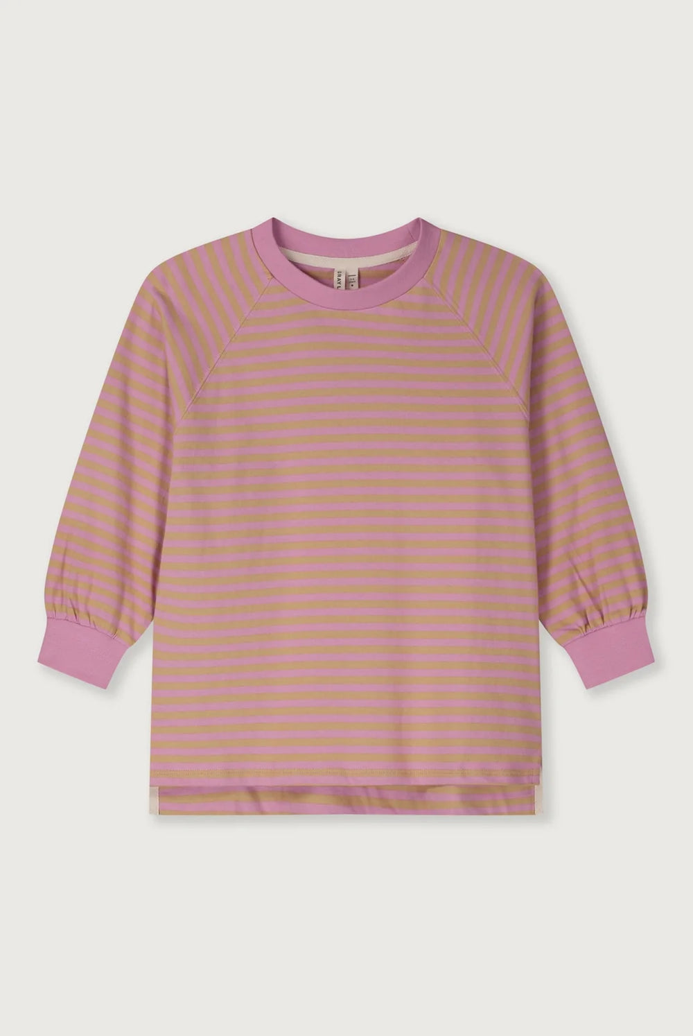 Gray Label Oversized Long Sleeve Tee GOTS | Bubblegum Cookie