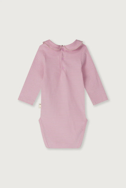 Gray Label Baby Collar Onesie GOTS | Bubblegum