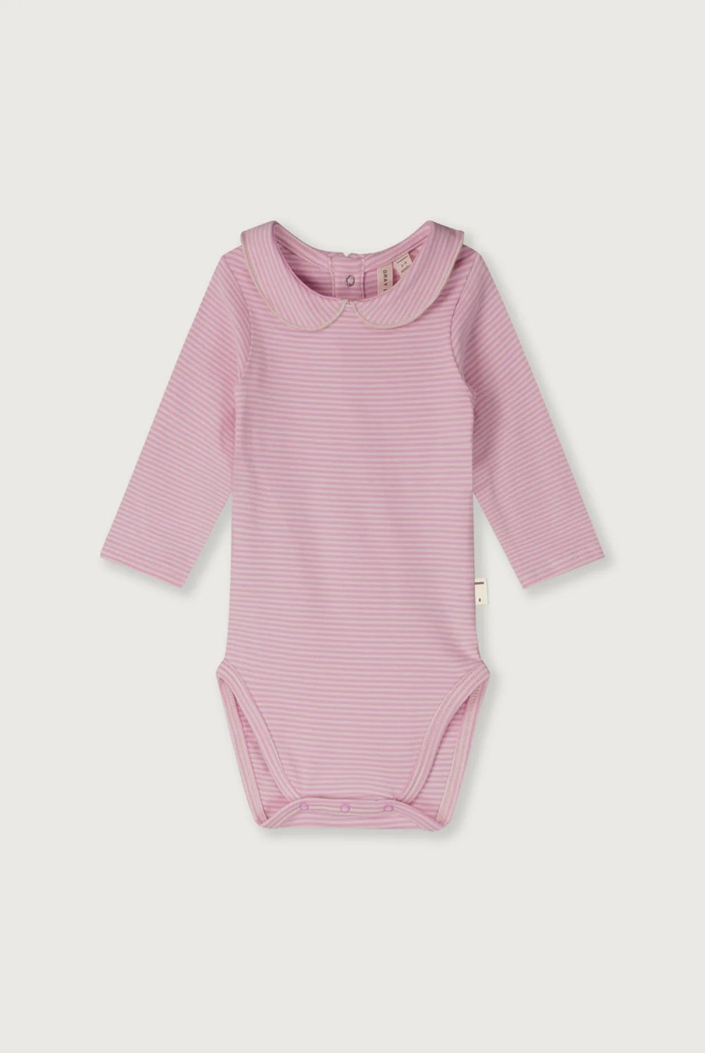 Gray Label Baby Collar Onesie GOTS | Bubblegum