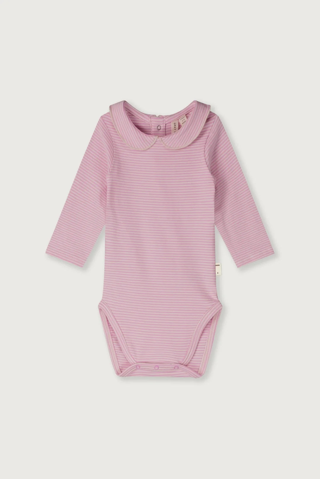 Gray Label Baby Collar Onesie GOTS | Bubblegum