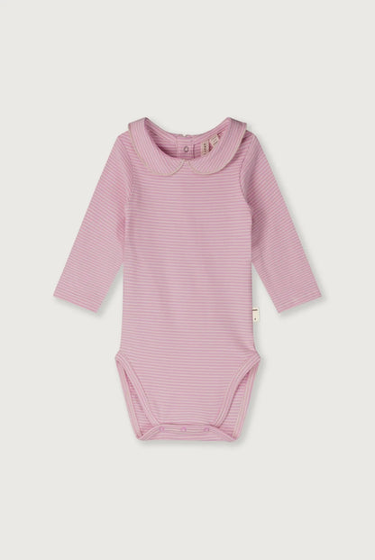 Gray Label Baby Collar Onesie GOTS | Bubblegum