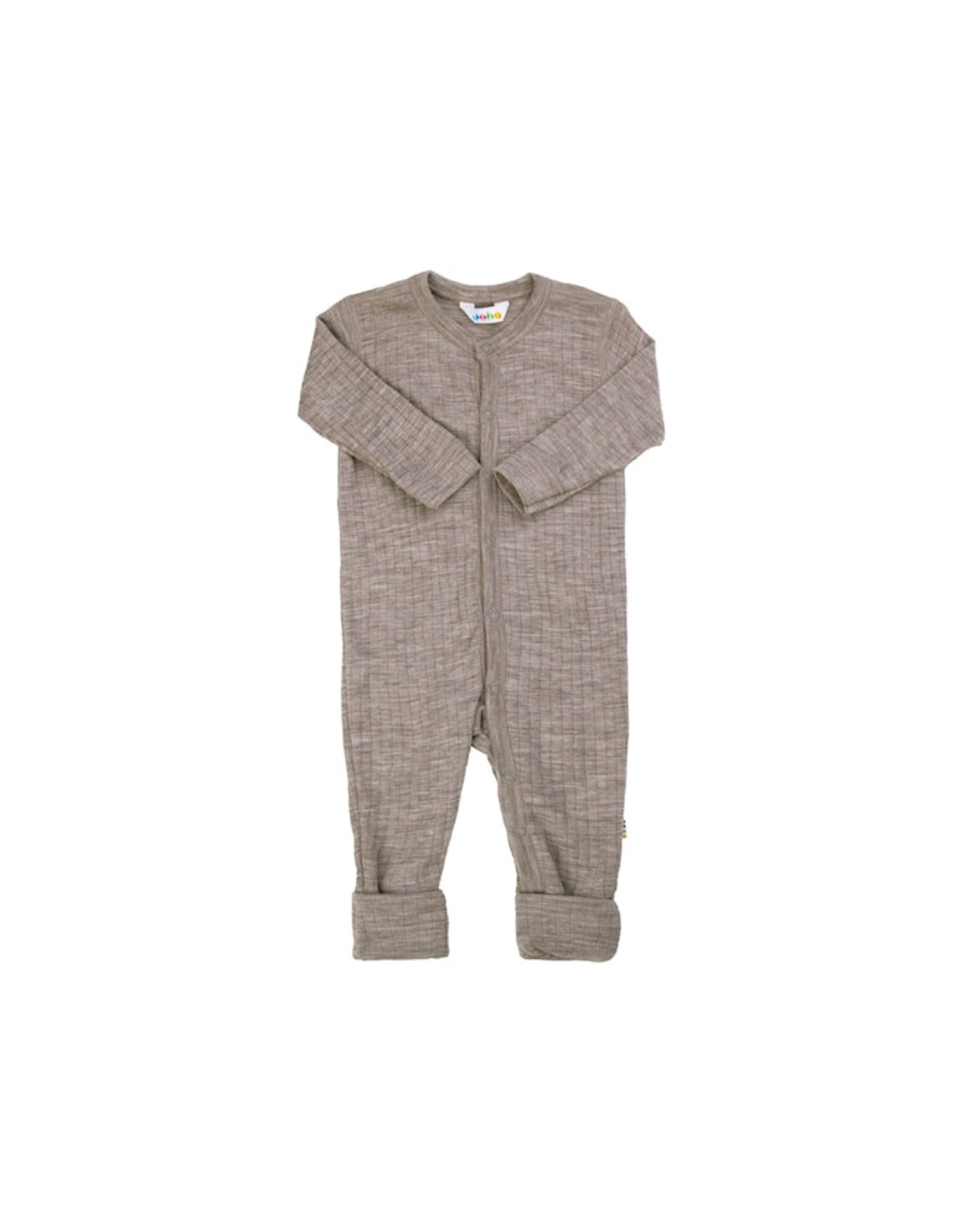 Joha Merino Wool Suit with Fold Over Cuffs in Sesame