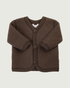 Joha Wool Fleece Baby Cardigan Dark Brown