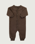 Joha Wool Fleece Baby Suit Dark Brown